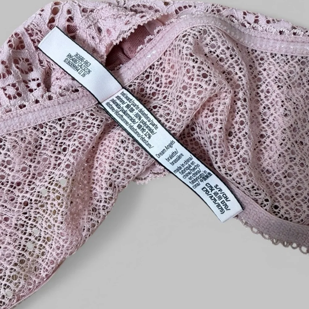 Victoria's Secret Dream Angels Pink Lace Bralette